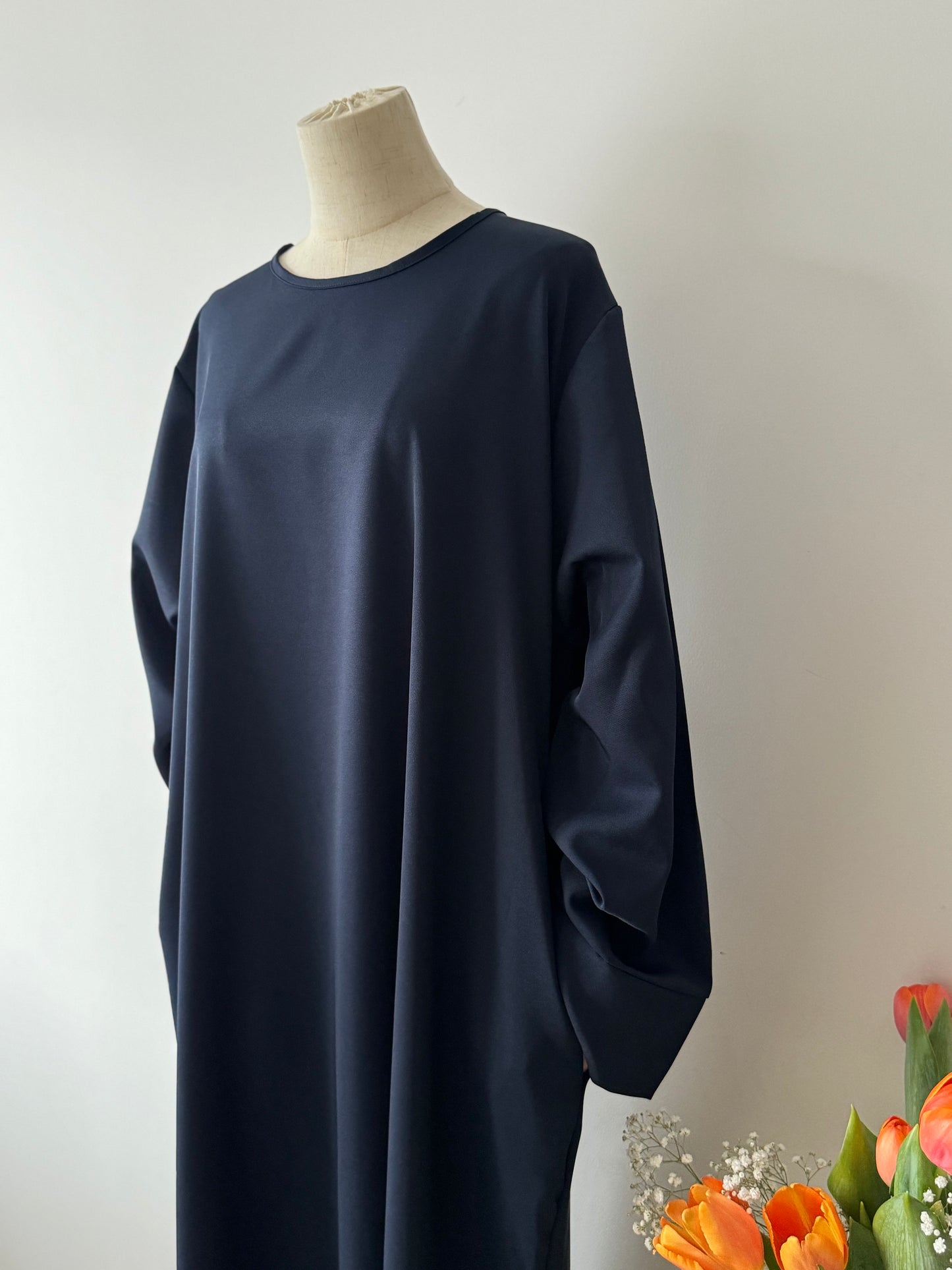 Abaya Pocket Bleue Nuit