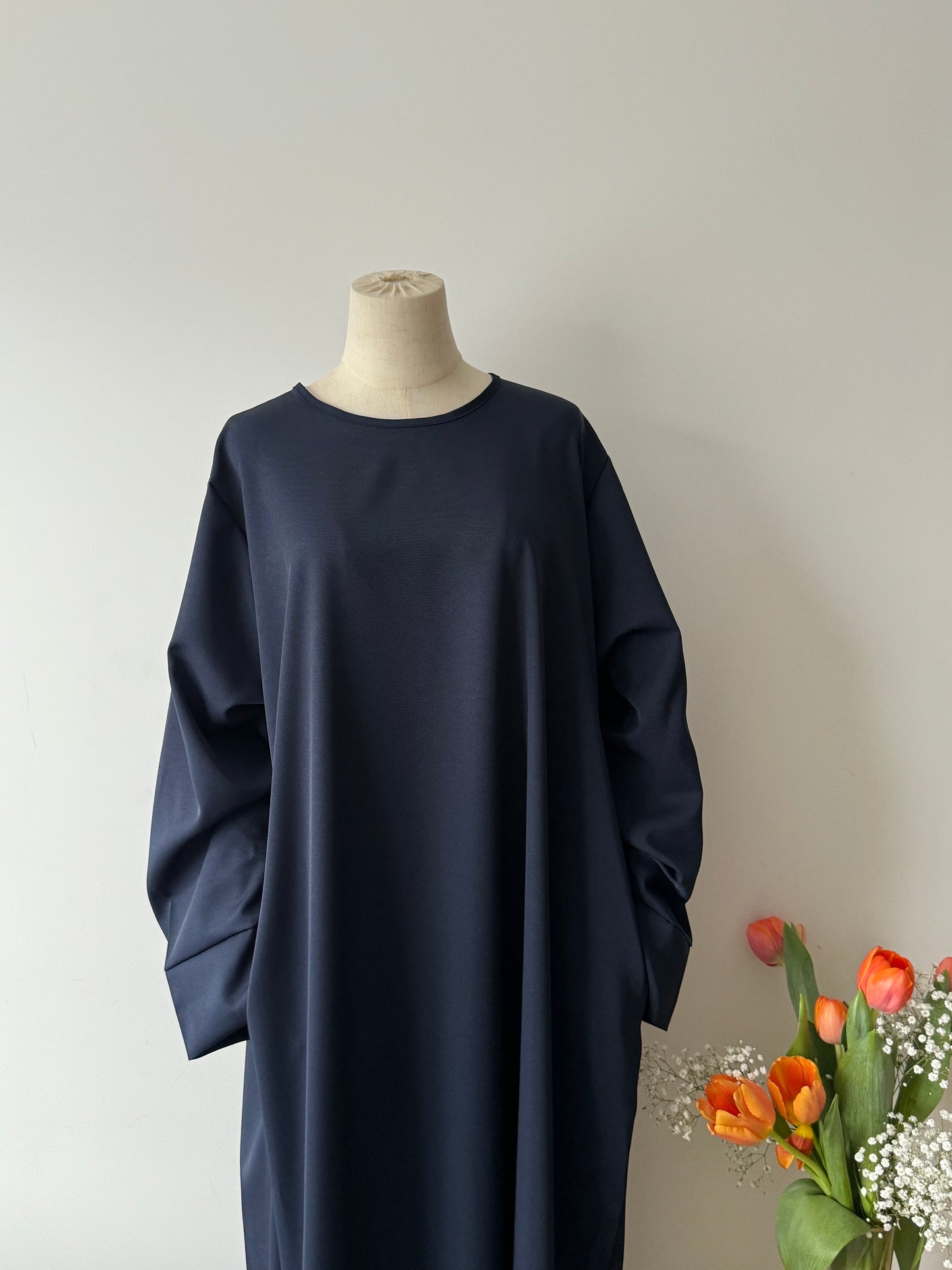 Abaya Pocket Bleue Nuit