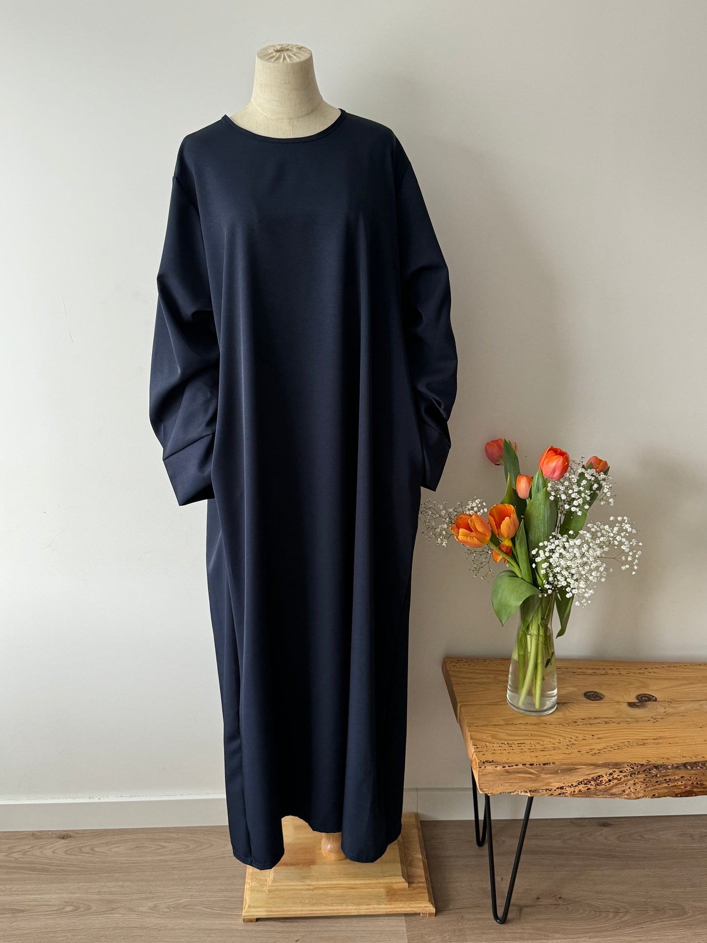 Abaya Pocket Bleue Nuit