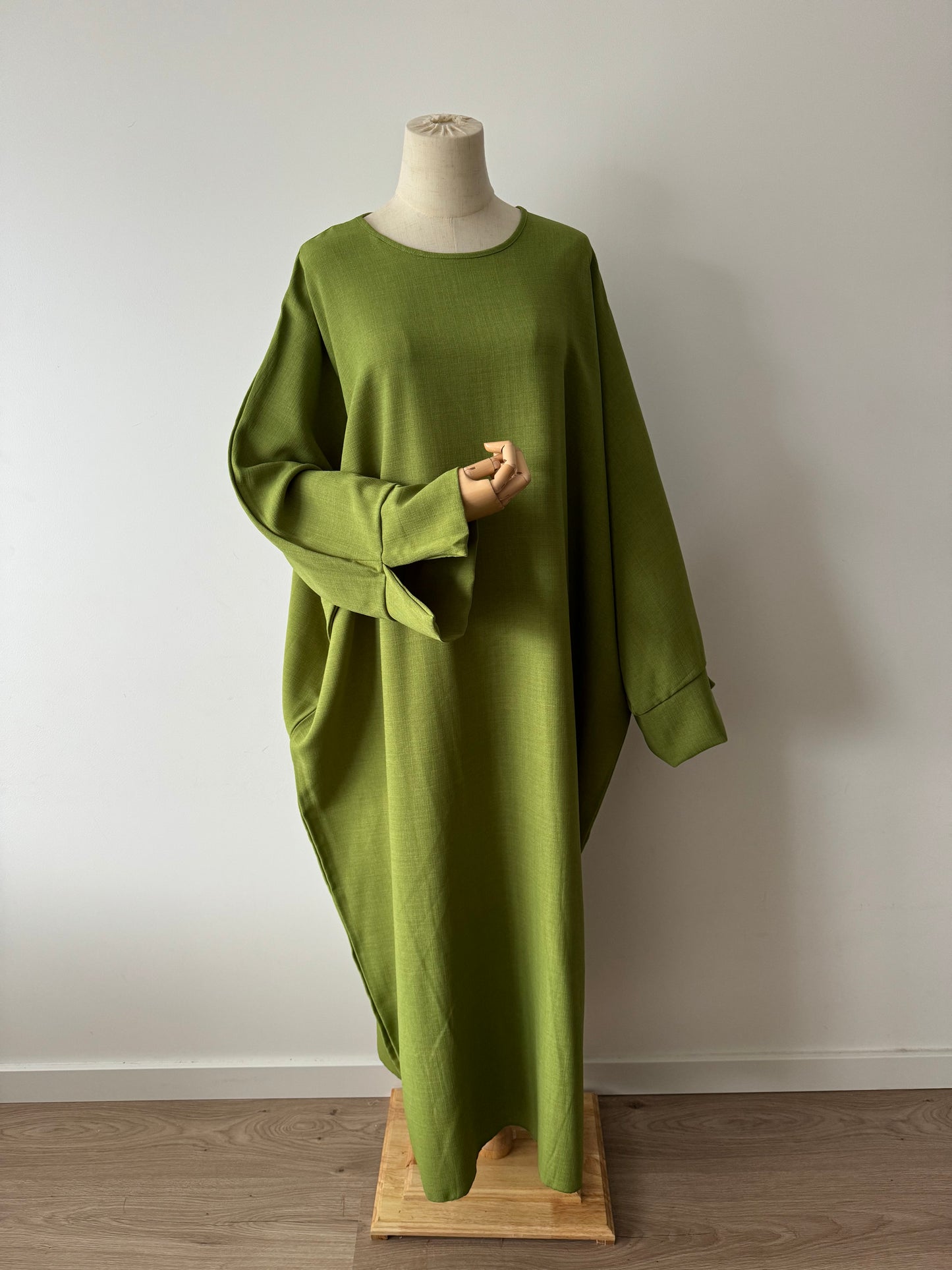 Abaya Hind Vert Pomme