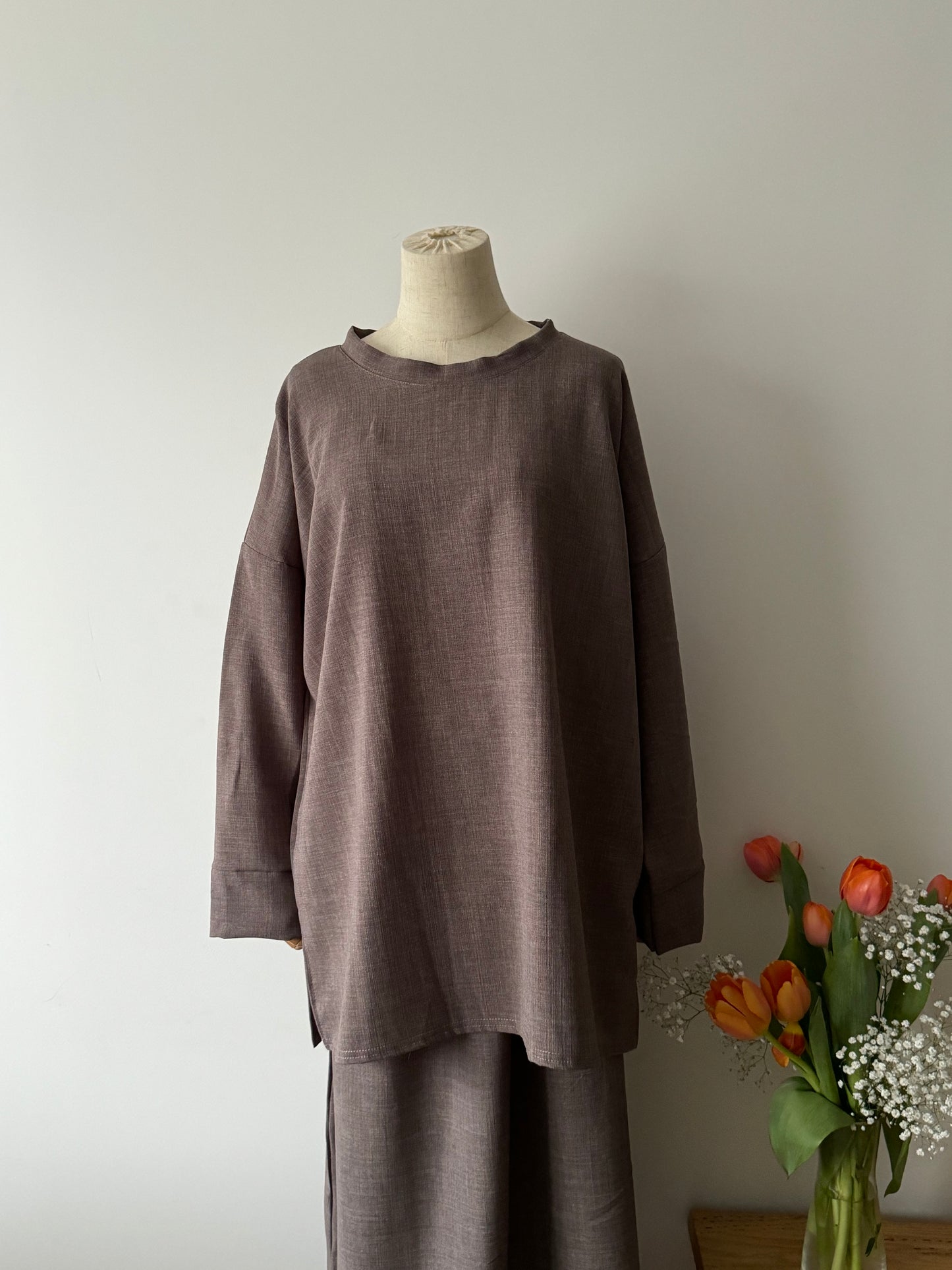 Ensemble Hind Jupe Taupe